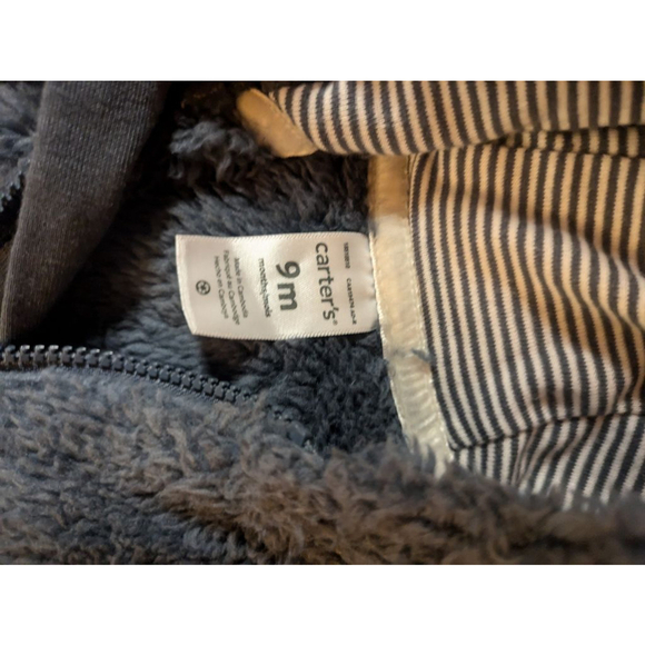 Baby Carter's Bunting Jumpsuit 9m Gray, NWT - Picture 2 of 4